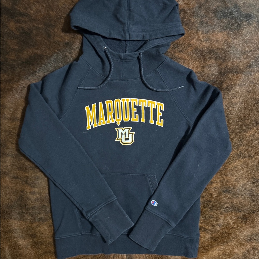 Champion Marquette University Navy Blue Hoodie